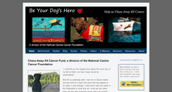 Desktop Screenshot of chaseawayk9cancer.org